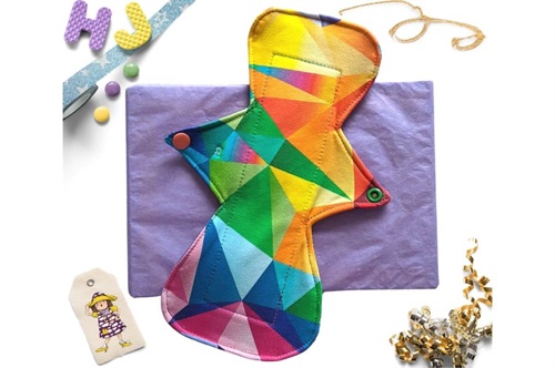 Click to order  10 inch Cloth Pad Acute Rainbow now
